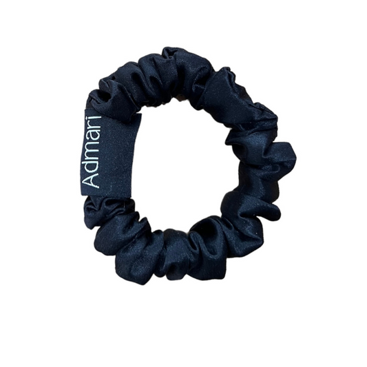 Silk Scrunchies - Black - 2 cm