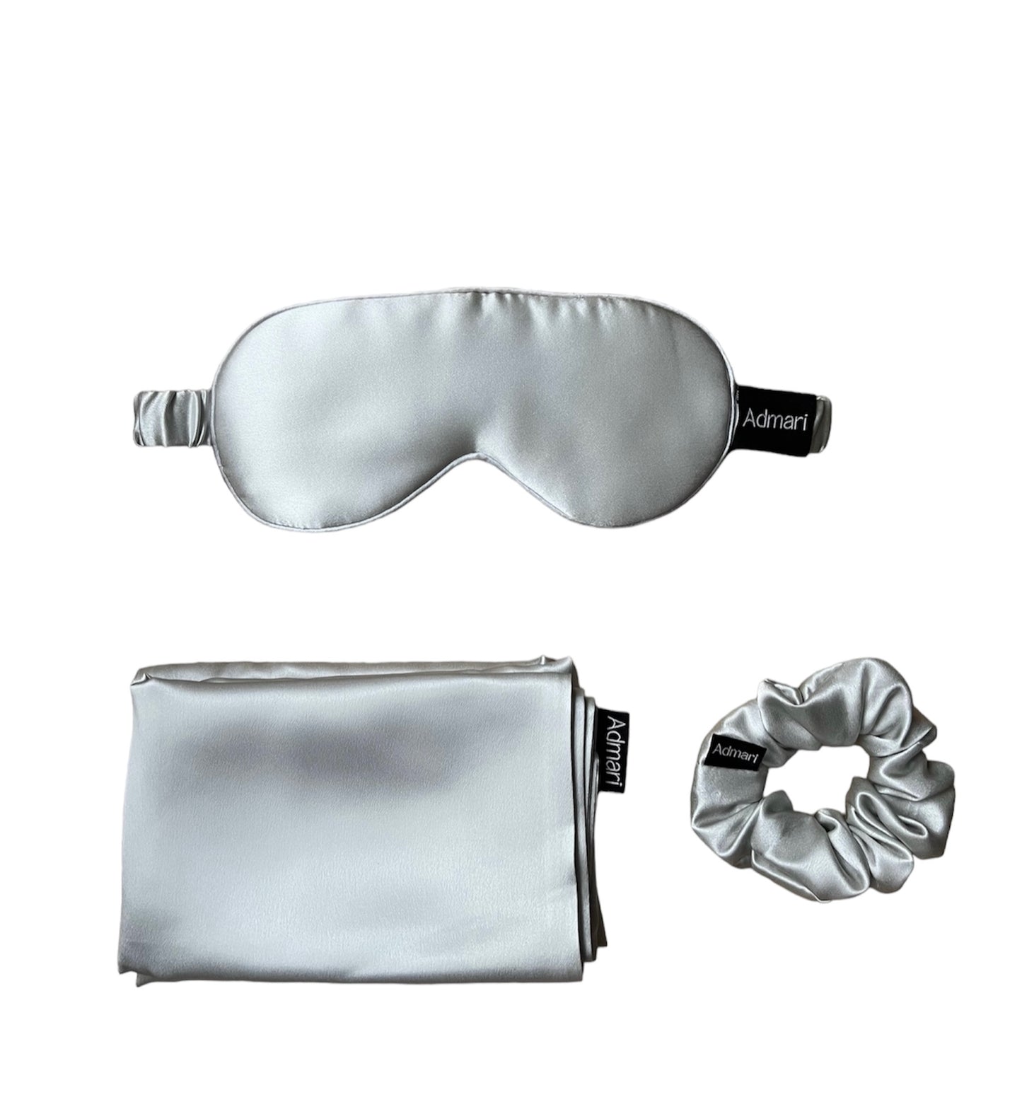 Silk Pillowcase Gift Set - Silver - Queen