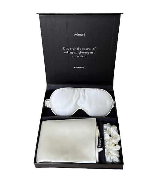 Silk Pillowcase Gift Set - Cream - Queen